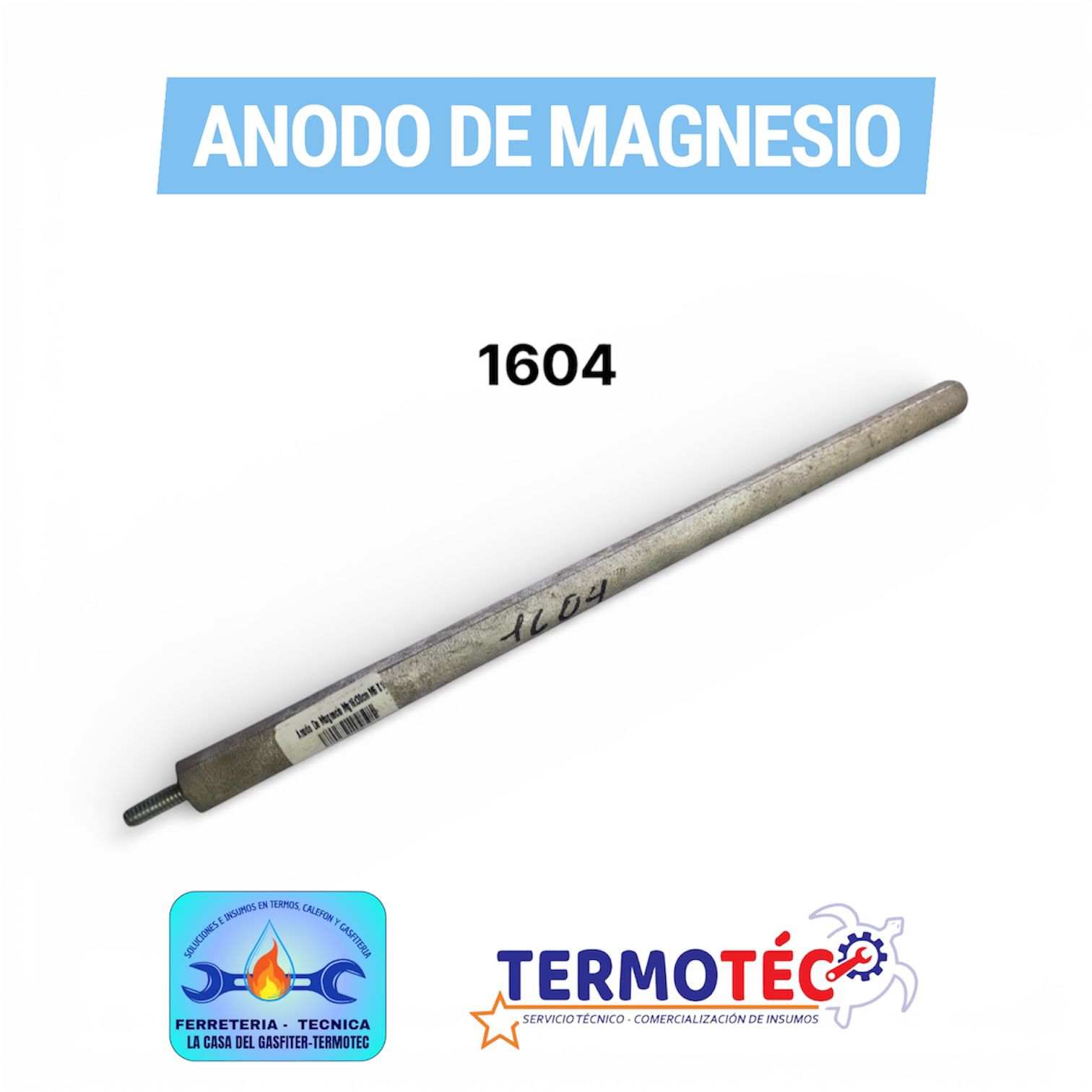 Anodo 1604 Mg16x300 M6X15cm