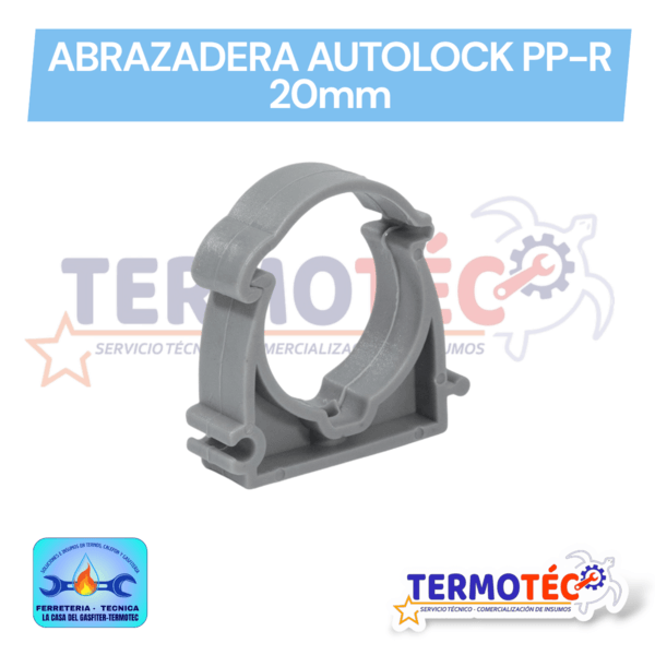 Abrazadera Autolock PP-R 20mm