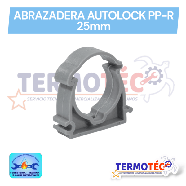 Abrazadera Autolock PP-R 25mm